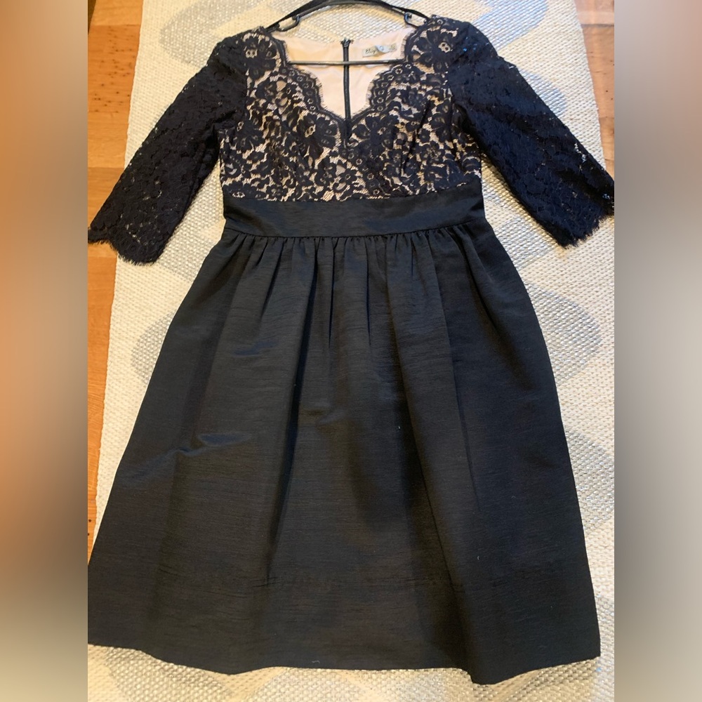 Eliza J black lace dress